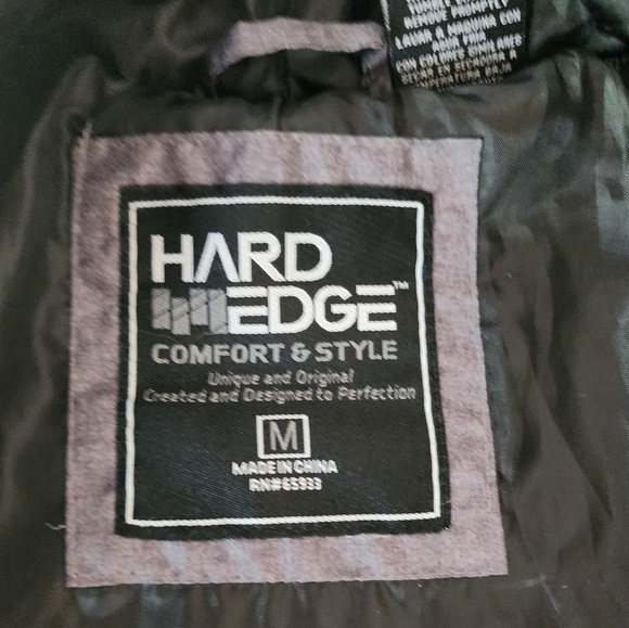 Hard Edge Men's Full Zip Hooded Jacket - Picture 4 of 6